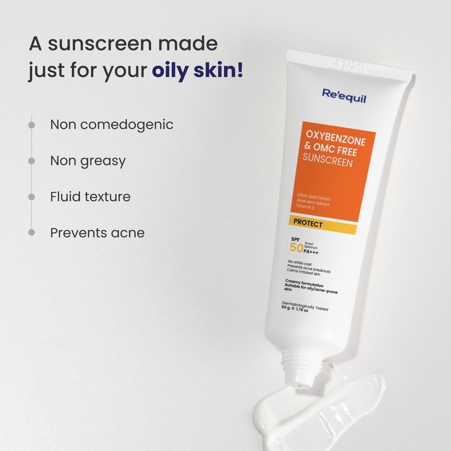Oxybenzone & OMC Free Sunscreen SPF 50 PA+++